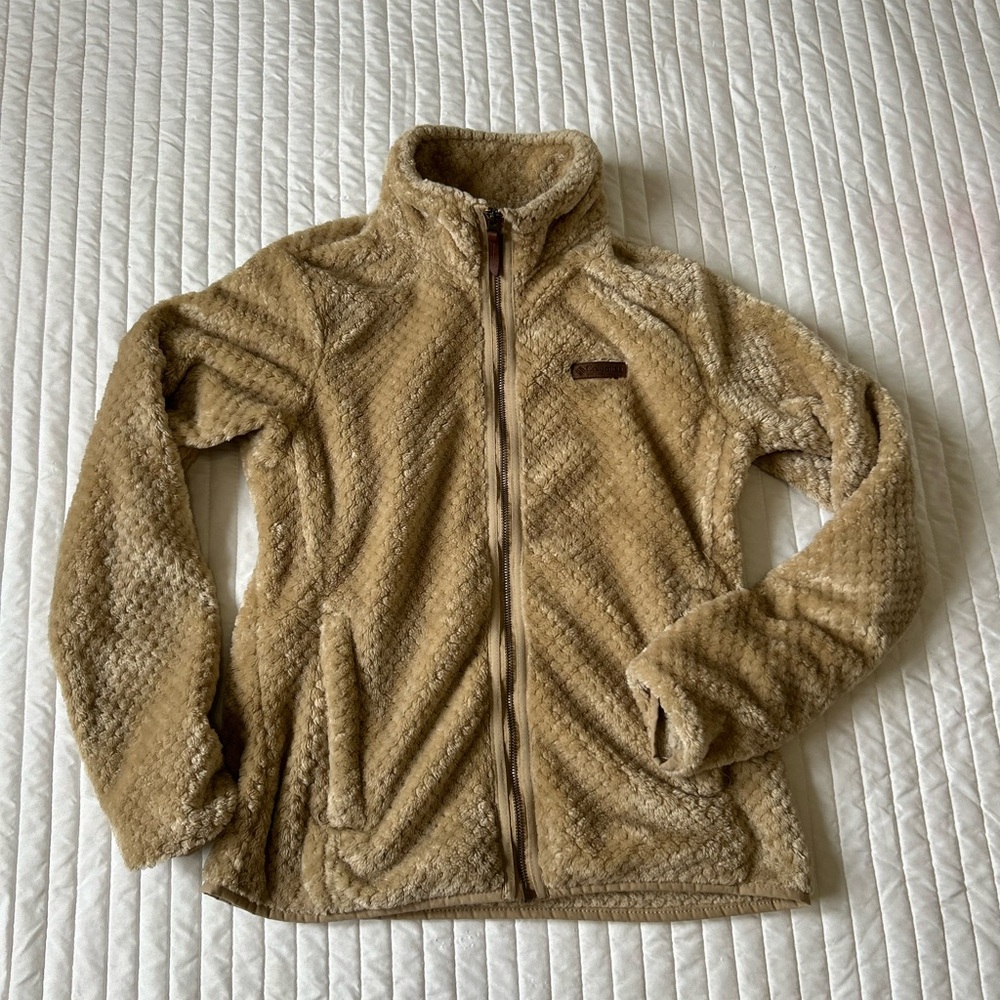 Columbia Tan Fleece Jacket
